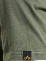 Alpha Industries / t-shirt Basic Reflective in olijfgroen
