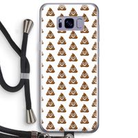 Poop emoji: Samsung Galaxy S8 Transparant Hoesje met koord