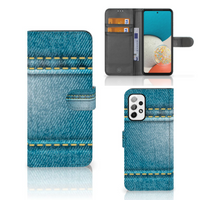 Samsung Galaxy A73 5G Wallet Case met Pasjes Jeans - thumbnail