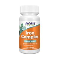 Now Foods | Iron Complex (ijzercomplex) | 27 mg | 100 veganistische tabletten