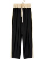 Jil Sander panelled drawstring straight-leg track pants - Noir