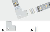 Paulmann 70616 90° hoekverbinder Kunststof (l x b x h) 2.5 x 2.5 x 0.45 cm 4 stuk(s) - thumbnail