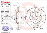 Remschijf BREMBO, Remschijftype: Geperforeerd / Geventileerd, u.a. für Saab, Vauxhall, Opel, Chevrolet - thumbnail