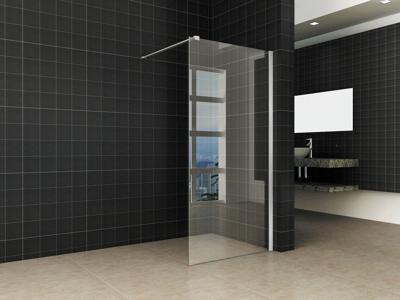 Wiesbaden inloopdouche + RVS profiel 1000x2000 10mm NANO glas