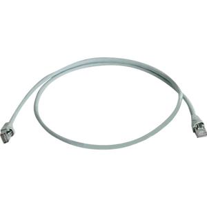 Telegärtner L00000A0230 RJ45 Netwerkkabel, patchkabel CAT 6A S/FTP 0.25 m Grijs Vlambestendig, Halogeenvrij, UL gecertificeerd 1 stuk(s)