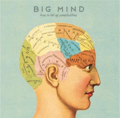 Chic.Mic canvas schilderij 20 x 20 x 4 cm Big mind Chic.Mic canvas schilderij 20 x 20 x 4 cm Big mind