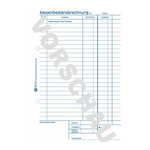 Zweckform kasverslag/318 DIN A5 staand wit 50 vel (Duitstalig)