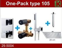 One-Pack Inbouwthermostaatset Type 105 Chr (20Cm) - thumbnail