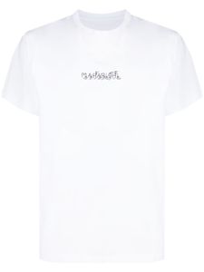 Maharishi t-shirt en coton biologique à logo imprimé - Blanc