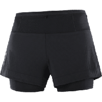 Salomon Sense aero 2in1 short women - ZWART - Dames - thumbnail