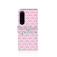 Sony Xperia 1 IV Portemonnee Hoesje Flowers Pink DTMP - thumbnail