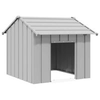 vidaXL Hondenhok met dak 85x107x81 cm gegalvaniseerd staal, hondenkennel, hondenverblijf, huisdierenhok, hondenbench, dierenverblijf