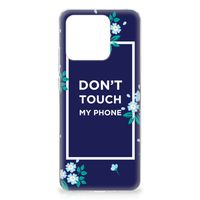 Xiaomi Redmi 10C Silicone-hoesje Flowers Blue DTMP