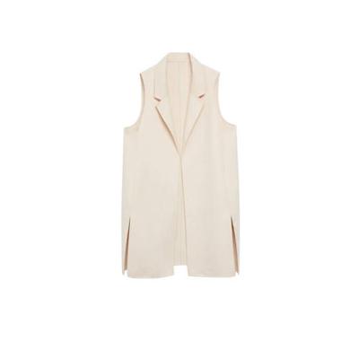 Violeta by Mango wollen gilet lichtbeige Violeta by Mango wollen gilet lichtbeige