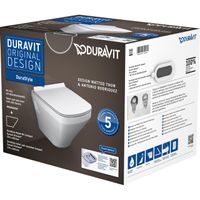 Duravit DuraStyle Compact wandcloset Softclose WC-zitting Rimless alpine wit 45710900A1 - thumbnail