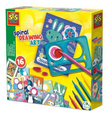 SES Creative spiraal tekenset met kaarten junior 25 delig