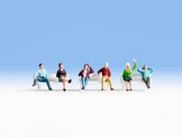 Noch 15540 H0 Zittende figuren