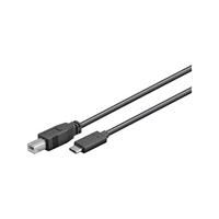 Goobay 67985 Sync & Charge High Speed USB-C naar USB Type B 2.0 oplaadkabel