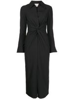 Cinq A Sept robe-chemise Mckenna mi-longue - Noir