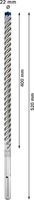 Bosch Accessoires Expert SDS max-8X hamerboor 22 x 400 x 520 mm 5-delig - 1 stuk(s) - 2608900267