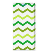 OPPO Reno6 5G Hoesje met Magneet Zigzag Groen