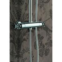 Douchekraan Hotbath Amice 15cm Hartafstand Thermostatisch Opbouw Glans Chroom 2 Greeps