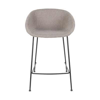 Zuiver Feston barkruk H65 gestoffeerd grey