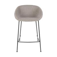 Zuiver Feston barkruk H65 gestoffeerd grey