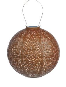 Lumiz solar lampion ikat rond 30 cm koper