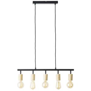 Brilliant Tiffany 99684/76 Hanglamp E27 28 W Zwart (mat), Natuur