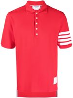 Thom Browne polo à 4 bandes signature - Rouge