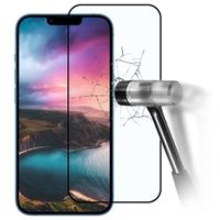 iPhone 14 Pro Rurihai Full Cover Glazen Screenprotector - Zwarte Rand - thumbnail