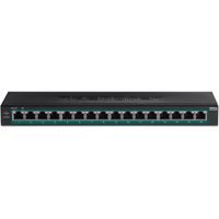 Trendnet TPE-TG160H netwerk-switch Unmanaged Gigabit Ethernet (10/100/1000) Power over Ethernet (PoE) 1U Zwart - thumbnail