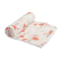 Little Unicorn Bamboo Deluxe swaddle Pink Ladies Maat