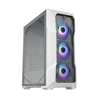 Cooler Master Master MasterBox TD500 Mesh V2 E-ATX mid-tower pc-behuizing met mozaïekmesh incl. 3 x 120 mm ARGB-ventilatoren verwijderbaar bovenpaneel ruit van gehard glas USB Type-C 10 Gbps wit