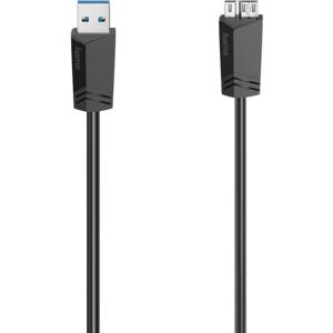 Hama USB-kabel USB 3.2 Gen1 (USB 3.0 / USB 3.1 Gen1) USB-A stekker, USB-micro-B 3.0 stekker 1.50 m Zwart 00200627