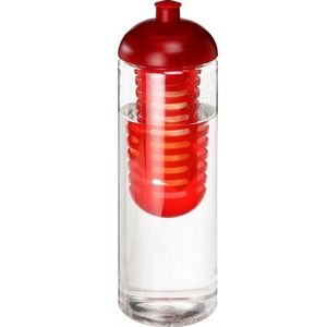 Rode drinkfles/waterfles met fruit infuser 850 ml