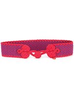 Saint Laurent Pre-Owned ceinture tressée - Rouge