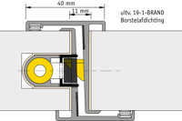 Deurnaald P-F 19-1 40/2450mm ls