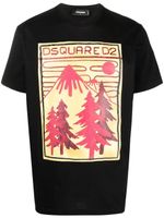 DSQUARED2 t-shirt à imprimé graphique - Noir - thumbnail