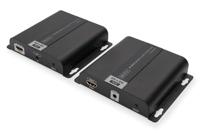 DIGITUS HDMI Extender Set - 4K Ultra HD 30 Hz - Max. 3840 x 2160 pixels - geschikt voor netwerk - PoE-Powered - HDTV & HDCP & IR
