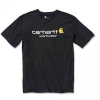 Carhartt Core Logo Black  S-S T-Shirt Heren 
