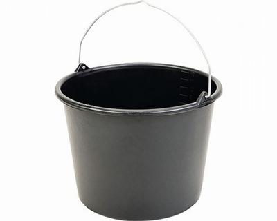 Bouwemmer 12 liter zwart Bouwemmer 12 liter zwart