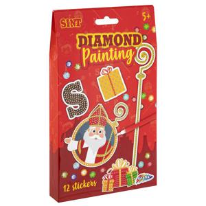 Grafix Sint Diamond Painting Stickers 12-delig