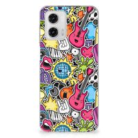 Motorola Moto G73 Silicone Back Cover Punk Rock