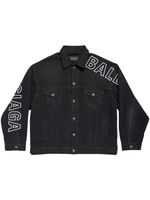 Balenciaga veste Outline en jean - Noir