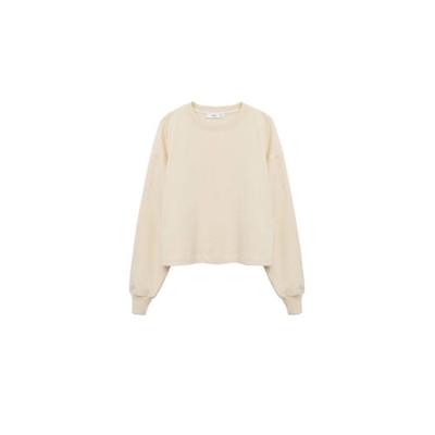 Mango trui van biologisch katoen lichtbeige