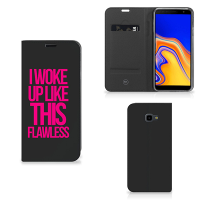 Samsung Galaxy J4 Plus Hoesje met tekst Woke Up - Origineel Cadeau Zelf Maken Samsung Galaxy J4 Plus Hoesje met tekst Woke Up - Origineel Cadeau Zelf Maken