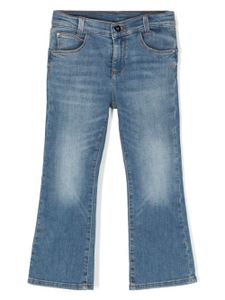 Liu Jo Kids jean bootcut à taille mi-haute - Bleu