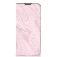 Motorola Moto G22 Standcase Marble Pink - Origineel Cadeau Vriendin